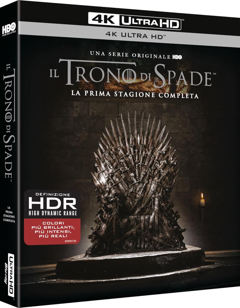 Il Trono di Spade, la prima stagione debutta in 4k Ultra HD Packshot di Game of Thrones 1 in Blu-ray 4K
