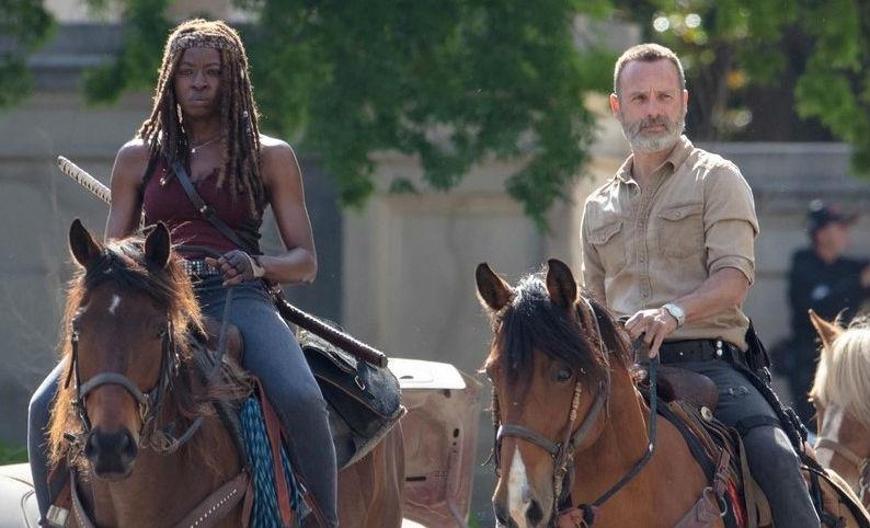 The Walking Dead: Michonne e Rick The Walking Dead: Michonne e Rick a cavallo