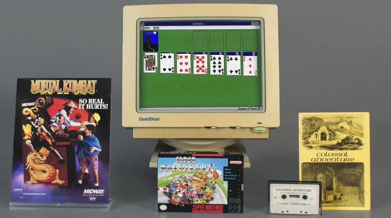 Microsoft Solitaire nella World Video Game Hall of Fame Microsoft Solitaire, Mortal Kombat, Super Mario Kart e Colossal Adventure