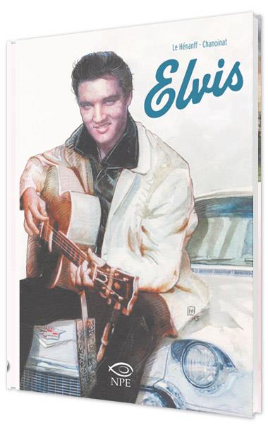 La copertina del fumetto Elvis La cover della graphic novel su Elvis Presley