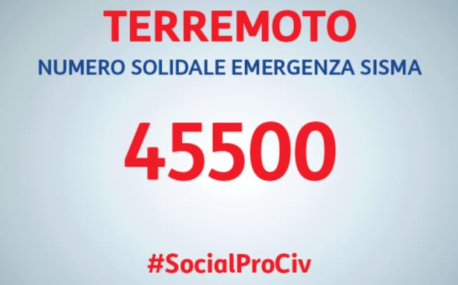 45500 è il numero per inviare un SMS solidale di 2 euro per le popolazioni colpite dal Terremoto 45500 è il numero per inviare un SMS solidale di 2 euro per le popolazioni colpite dal Terremoto