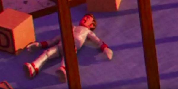 Il particolare della scena de Gli Incredibili 2 in cui si vede Duke Caboom Duke Caboom ne Gli Incredibili 2