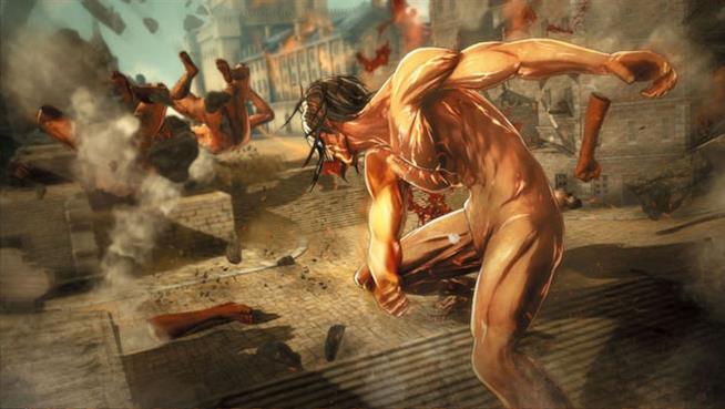 Il personaggio del titano giocabile nel videogame Attack on Titan Attack on Titan, videogame: il personaggio del titano giocabile