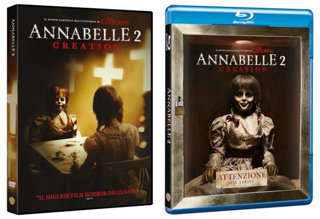 Annabelle 2 Le edizioni DVD e Blu-Ray di Annabelle 2