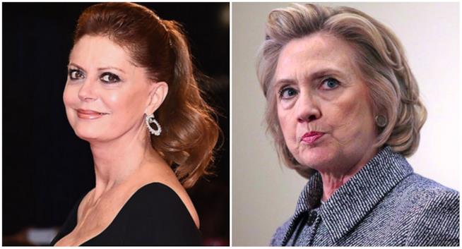 Susan Sarandon parla di Hillary Clinton: Se avesse Hillary saremmo già in guerra' Susan Sarandon e Hillary Clinton