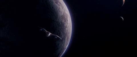 Gli eroi di Avengers: Endgame in volo nello spazio Alcuni degli Avengers, Rocket e Carol Danvers in volo nello spazio