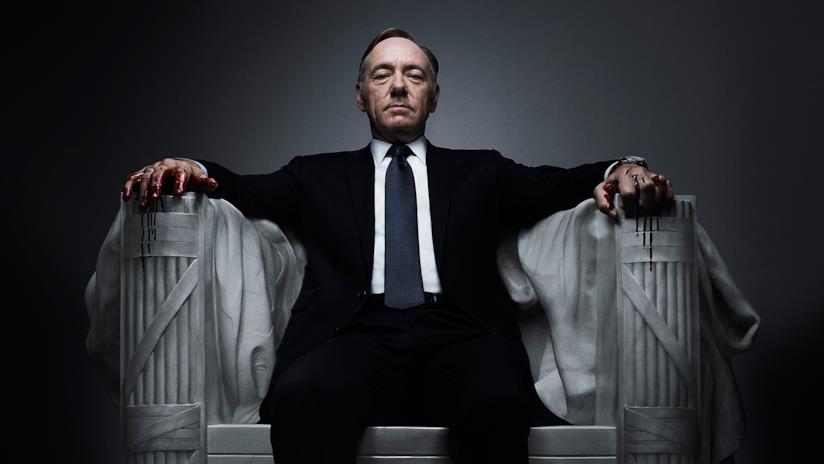 House of Cards ricomincia senza Kevin Spacey Kevin Spacey in primo piano