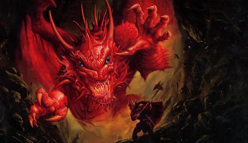 Dungeons & Dragons sarà protagonista di un episodio di The Big Bang Theory Il drago simbolo del manuale fantasy del gioco di ruolo di Dungeons & Dragons