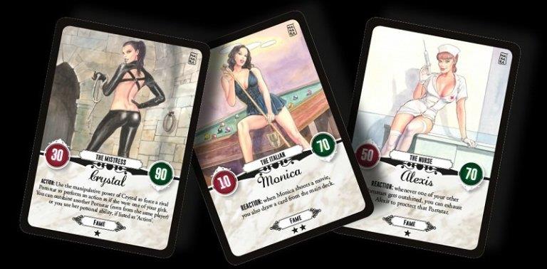Le card di Red Light - A star is Porn illustrate da Milo Manara Le card di Red Light - A star is Porn disegnate dal maestro Manara