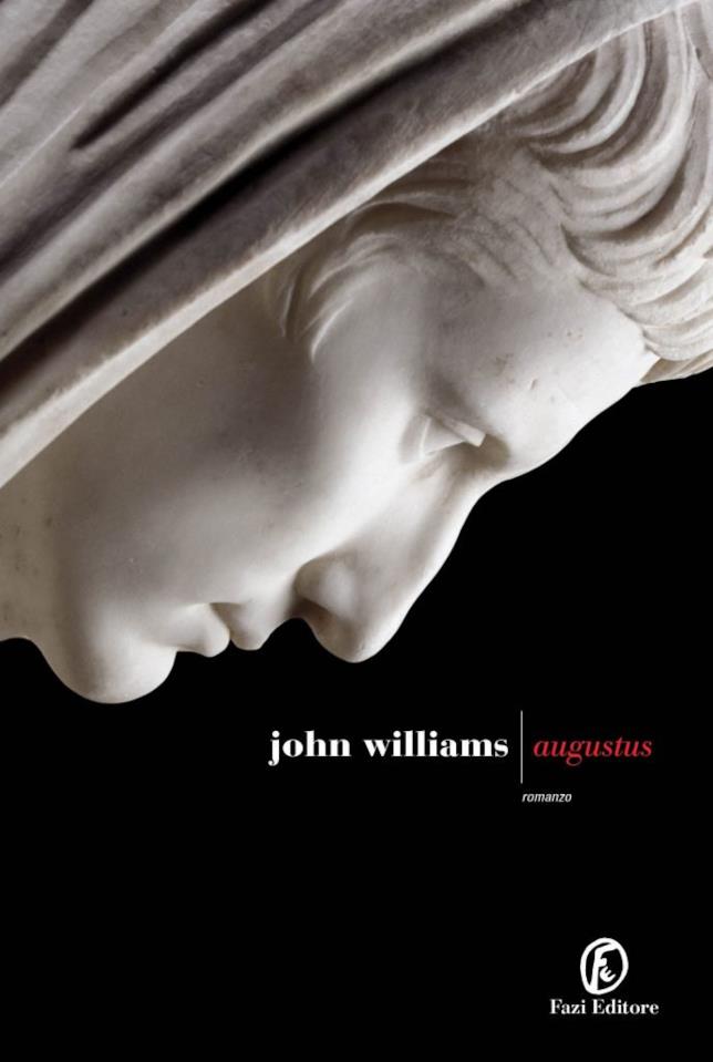 La copertina italiana di Augustus La copertina italiana di Augustus con una statua di Augusto su sfondo nero