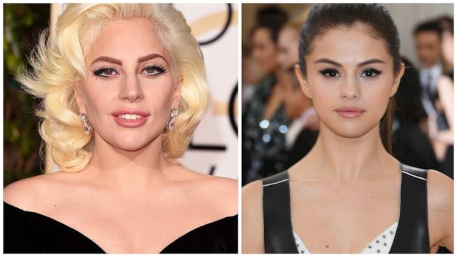 Lady Gaga manifesta il suo supporto a Selena Gomez Primo piano di Lady Gaga e Selena Gomez