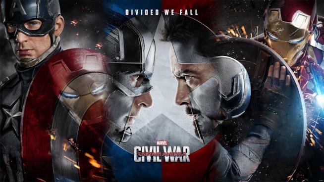 Captain America: Civil War è un film pieno d'azione, quasi per intero Capitan America e Tony Stark in Civil War