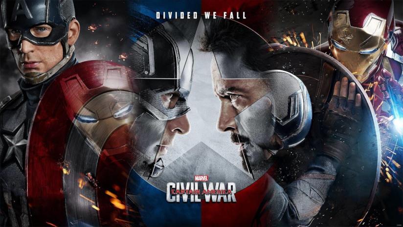 Captain America: Civil War è un film pieno d'azione, quasi per intero Capitan America e Tony Stark in Civil War