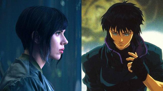 I protagonisti di Ghost in the Shell bianchi grazie alla CGI: ecco l'accusa Scarlett Johansson e Motoko Kusanagi a confronto