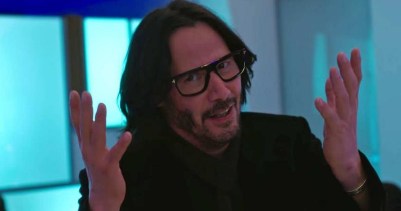 Keanu Reeves meme nella commedia romantica Una scena di Finché forse non vi separi