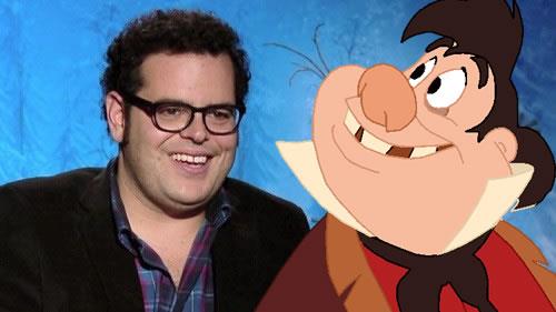 LeFou e Josh Gad LeFou in un collage con Josh Gad