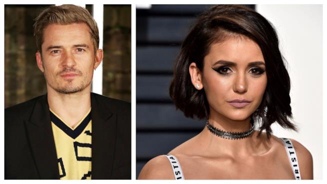 Orlando Bloom frequenta Nina Dobrev Primo piano di Nina Dobrev e Orlando Bloom