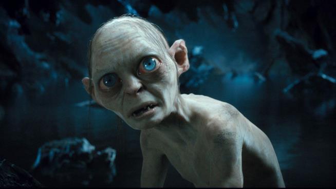 The Lord of the Rings: Gollum Gollum in una scena de Il Signore degli Anelli