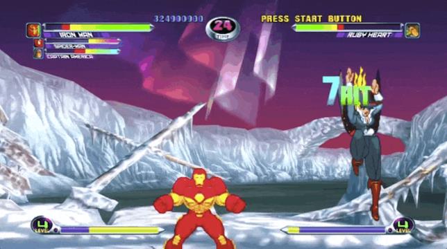 Cannone protonico in Marvel Vs. Capcom 2 GIF del cannone protonico in Marvel Vs. Capcom 2