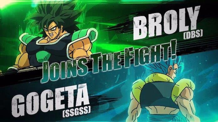 Broly e Gogeta Dragon Ball FighterZ Broly Gogeta ultimi personaggi