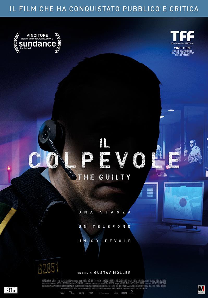 Il poster ufficiale del film Il Colpevole - The Guilty La locandina del thriller Il Colpevole - The Guilty