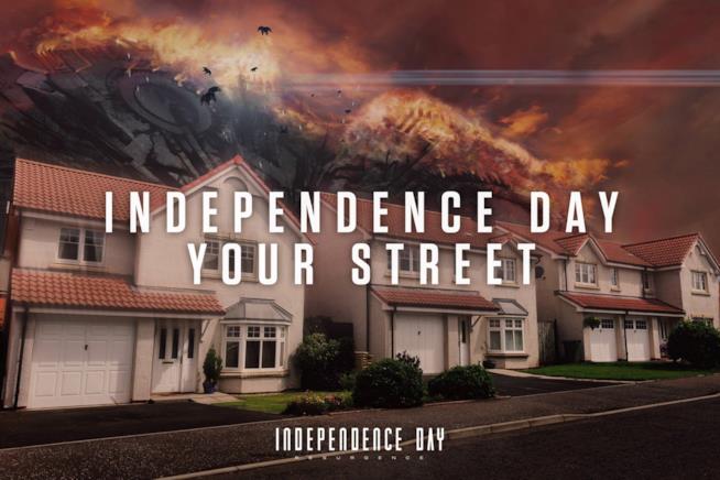 Independence Day: Your Street, gli alieni bussano alla porta di casa Gli alieni attaccano la Terra