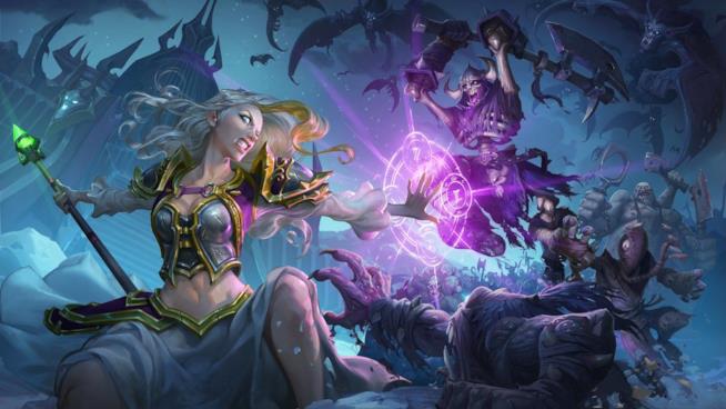 Hearthstone: l'espansione Cavalieri del Trono di Ghiaccio è finalmente disponibile Un'immagine promozionale di Hearthstone: Cavalieri del Trono di Ghiaccio