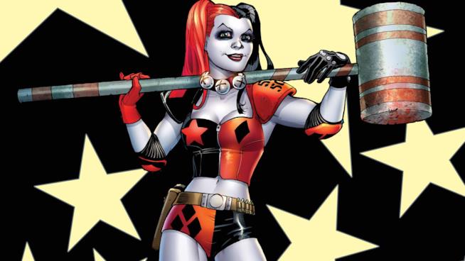 Harley Quinn nella versione a fumetti DC Comics Serie 52 Harley Quinn, amante del Joker e protagonista in Suicide Squad