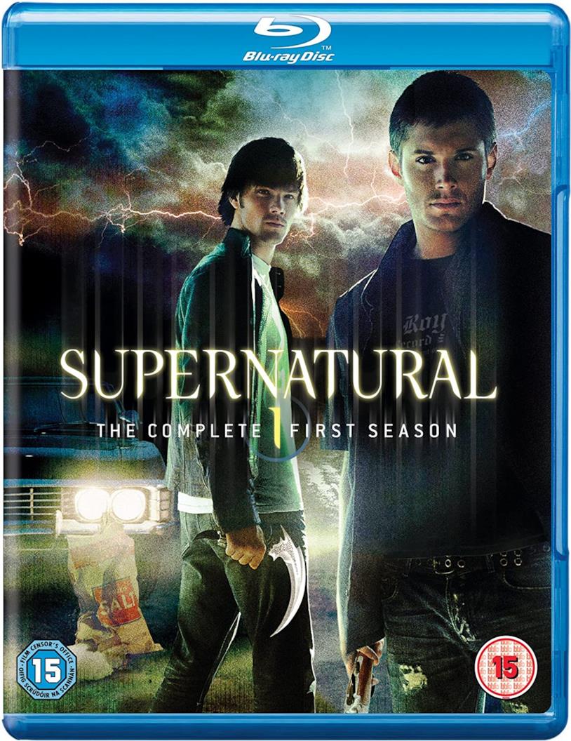 Cofanetto Blu-ray di Supernatural - Season 1 Jared Padalecki e Jensen Ackles nella copertina del cofanetto Blu-ray di Supernatural