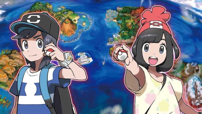 Nintento presenta Solgaleo e Lunala in Pokémon Sole e Luna I due allenatori di Pokémon Sole e Luna in uno screenshot ufficiale