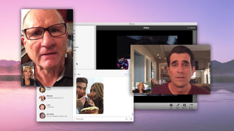 Apple rilascia un aggiornamento di macOS per risolvere una vulnerabilità di Zoom Una videoconferenza su macOS eseguita in una puntata di Modern Family