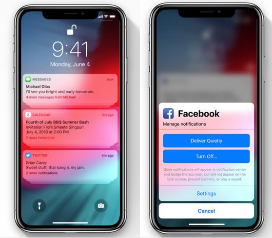 iOS 12: nuove funzioni per le Notifiche Push Dettagli sulle nuove funzioni per le Notifiche Push in iOS 12