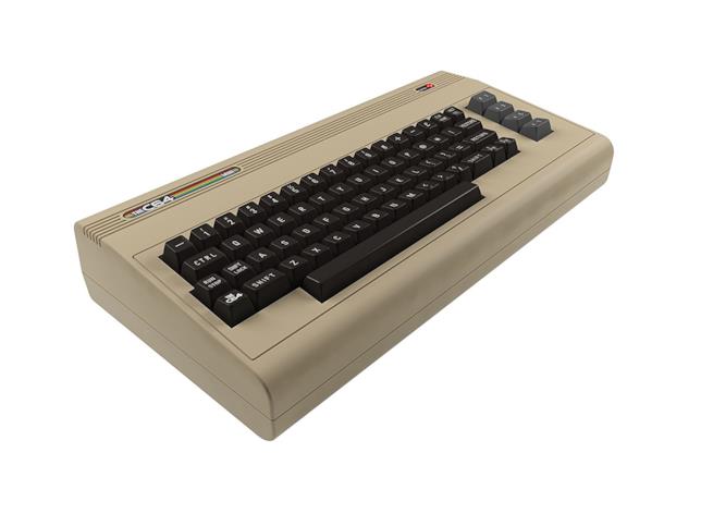 THEC64 Mini in tutto il suo splendore Un primo piano della console THEC64 Mini