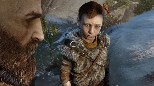Il figlio di Kratos di God of War si chiama Atreus Primo piano del figlio di Kratos nel trailer di God of War