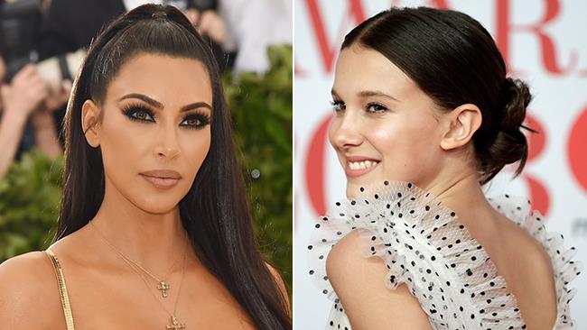 Millie Bobby Brown invita Kim Kardashian in Stranger Things 3 Km Kardashian e Millie Bobby Brown