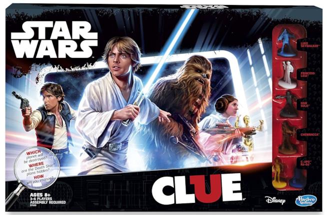 Il Cluedo ufficiale di Star Wars si gioca su una Morte Nera 3D La confezione del Cluedo 3D di Star Wars