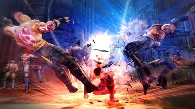 Kenshiro in azione Kenshiro durante un combattimento