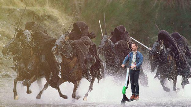 Elijah Wood Signore degli anelli meme Elijah Wood monopattino meme lotr