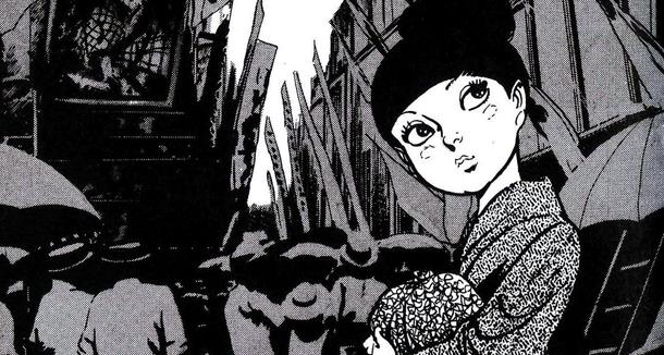 Una Gru Infreddolita - Storia di una Geisha, recensione del manga di Kazuo Kamimura Tsuru, la giovane protagonista di Una Gru Infreddolita - Storia di una Geisha