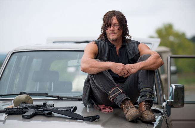 Norman Reedus nei panni di Daryl Dixon Norman Reedus (Daryl Dixon) sul set di The Walking Dead