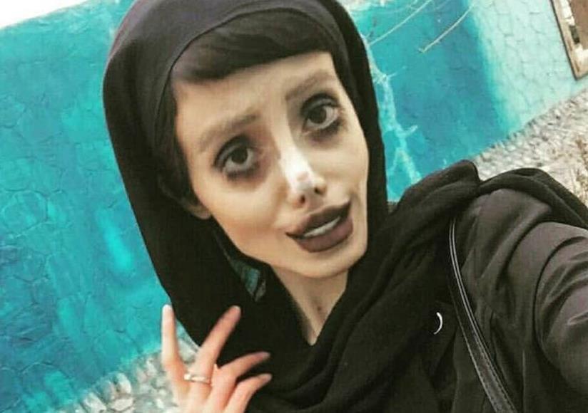 Arrestata la Angelina Jolie zombie Una foto di Sahar Tabar