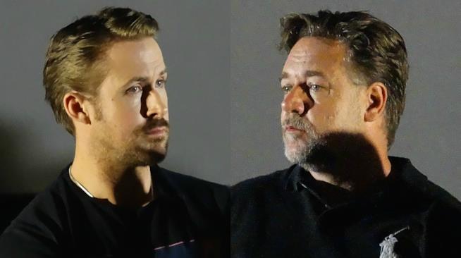 Ryan Gosling e Russell Crowe, a Roma per presentare The Nice Guys Ryan Gosling e Russell Crowe durante la conferenza stampa di The Nice Guys a Roma