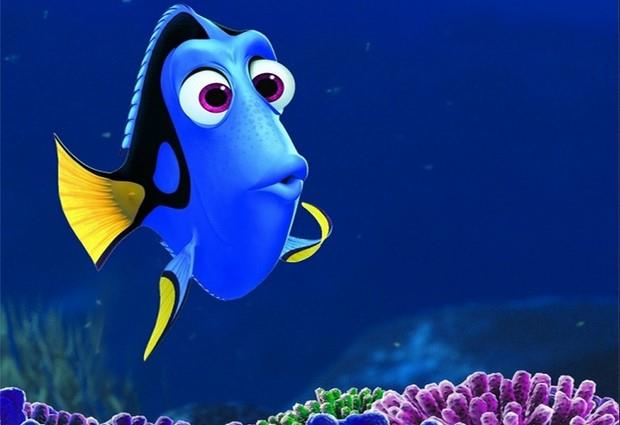Dory, la protagonista assoluta del nuovo film Disney Pixar Dory in una scena di Alla Ricerca di Dory