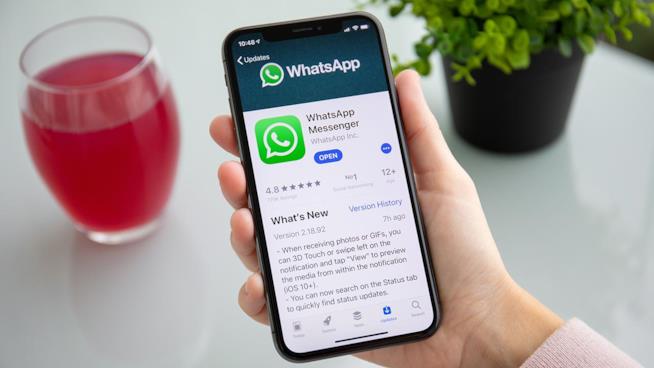 WhatsApp vittima di uno spyware: ancora ignoto il numero di utenti spiati WhatsApp su App Store, in esecuzione su iPhone X