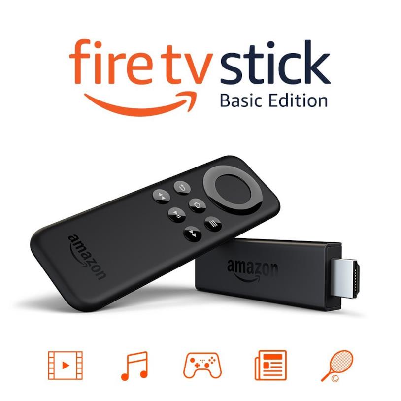 Fire TV Stick | Basic Edition Un primo piano della chiavetta Fire TV Stick