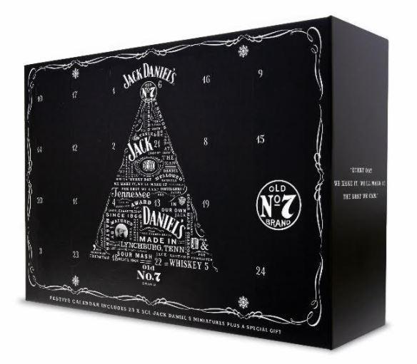 Jack Daniel's lancia il suo calendario - ovviamente pieno d'alcol - dell'avvento Il calendario dell'avvento Jack Daniel's, ovviamente alcolico
