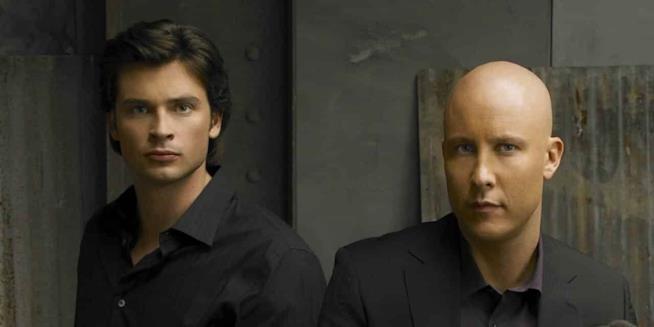 Una piccola reunion del cast di Smallville Tom Welling e Michael Rosenbaum, due dei protagonisti di Smallville