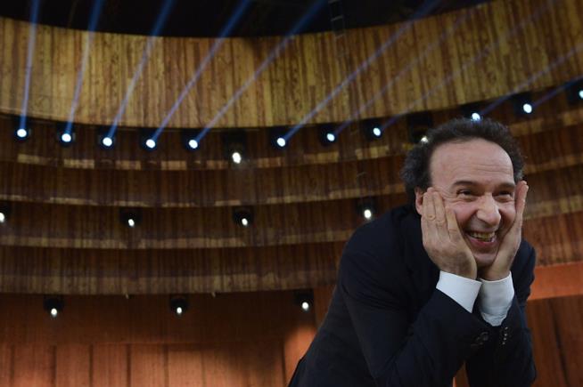 Globi d'oro - Roberto Benigni e Nicoletta Braschi premiati alla carriera Globi d'oro - Roberto Benigni e Nicoletta Braschi premiati alla carriera