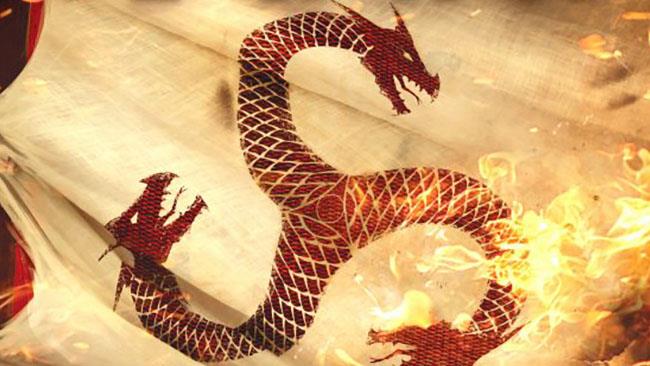 Fire & Blood: arriva il 20 novembre il nuovo libro di Martin Un drago rosso avvolto dalle fiamme