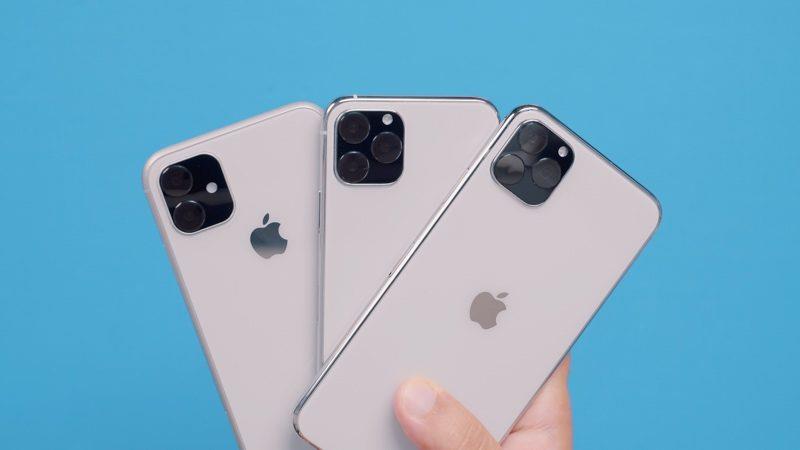 Tre nuovi iPhone all'evento Apple del 10 settembre Unità dummy dei tre nuovi iPhone (2019)
